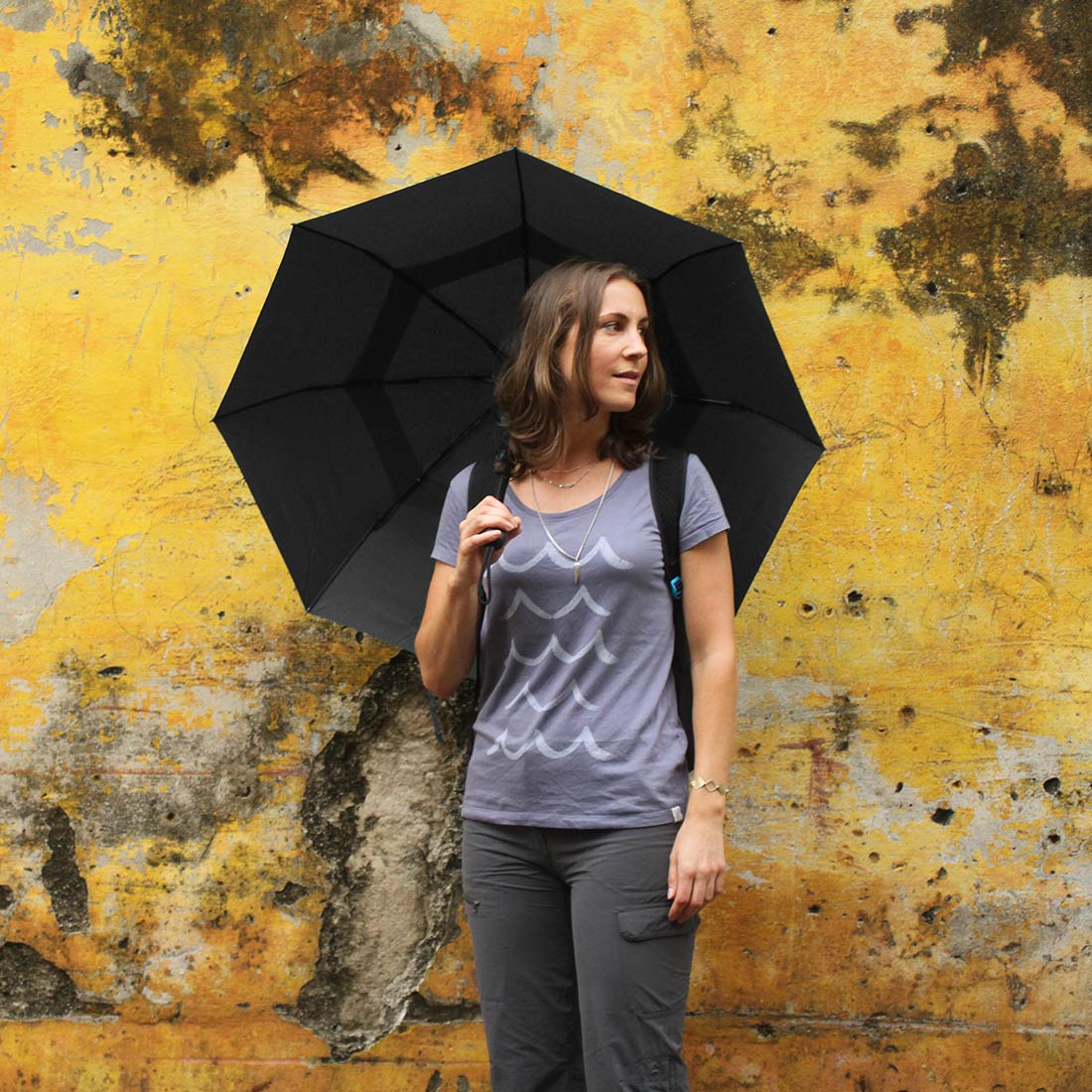 Trek Umbrella, Medium, Purple - Life Venture