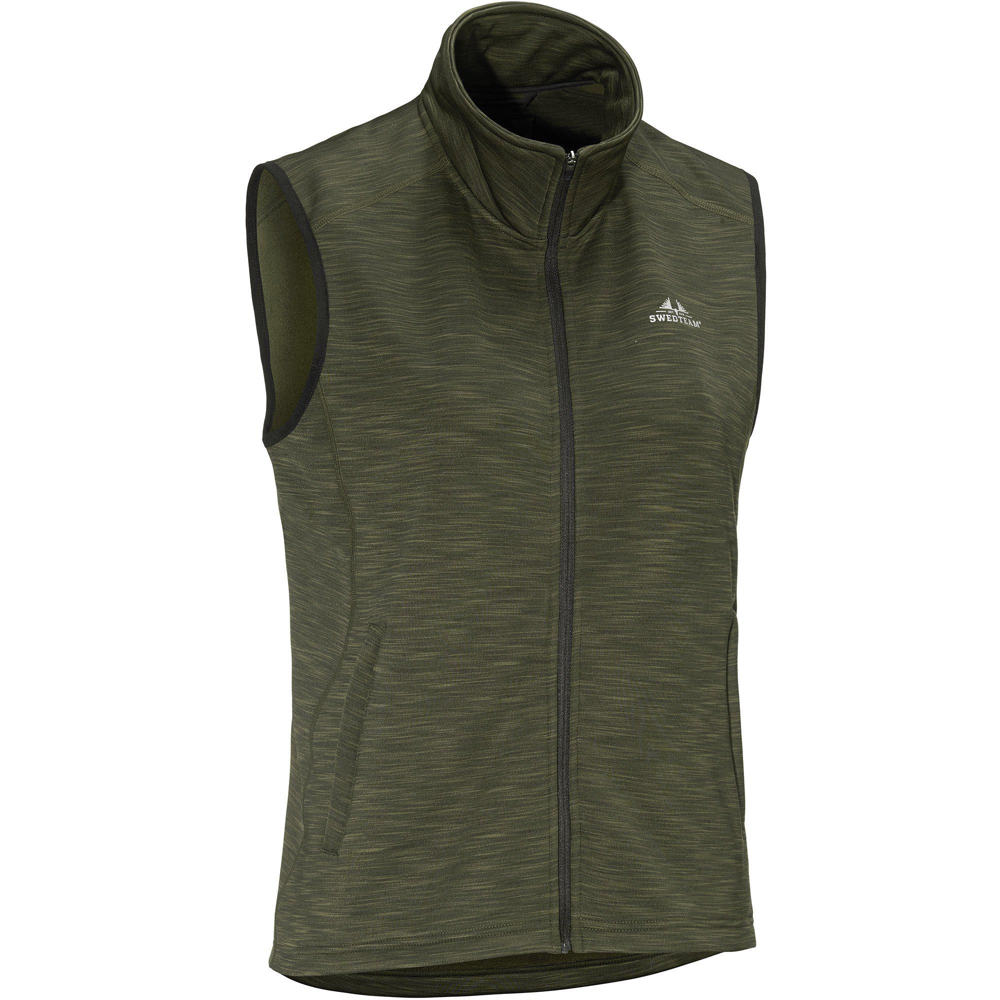 Str. 40 - Ultra Light Women Hunting Vest Green - Swedteam - Ombytningsvare