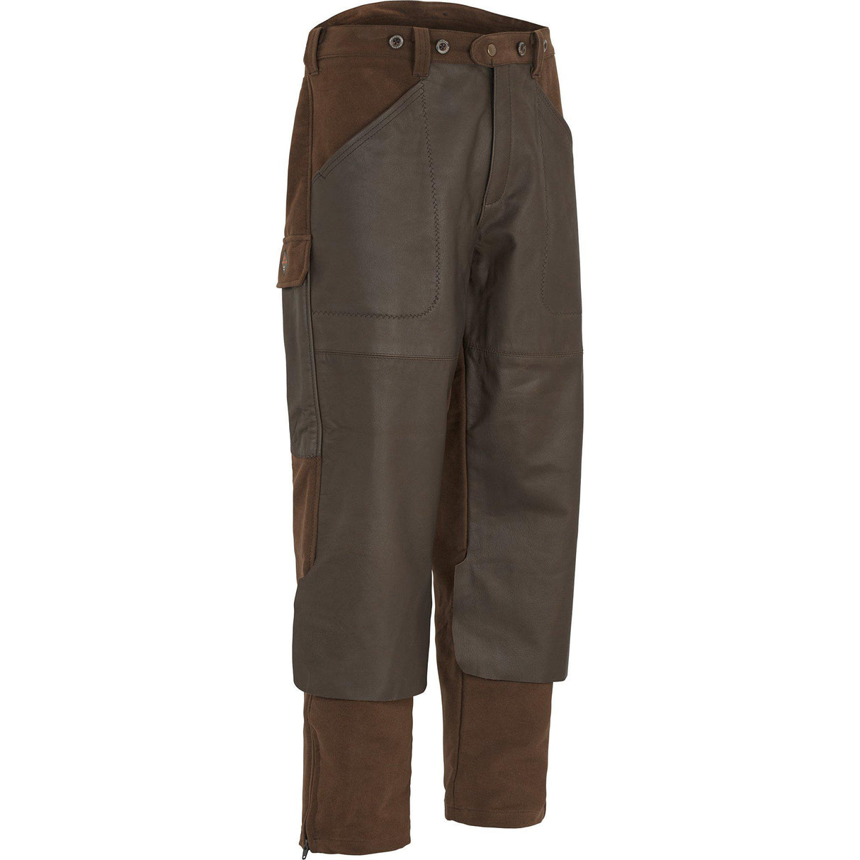 Elk Leather Long Siz Hunting Trouser Brown - Swedteam