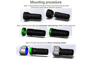 Reduction ring for Pulsar ocular - Rusan