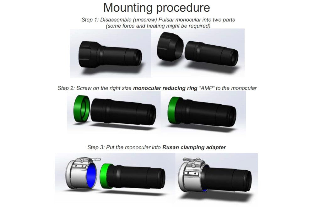 Reduction ring for Pulsar ocular - Rusan