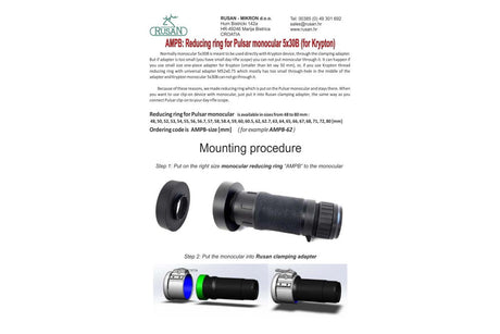 Reduction ring for Pulsar 3x20B and 5x30B ocular (Krypton) - Rusan