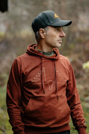 Ultra Hoodie - Sweater Dark Orange - Swedteam