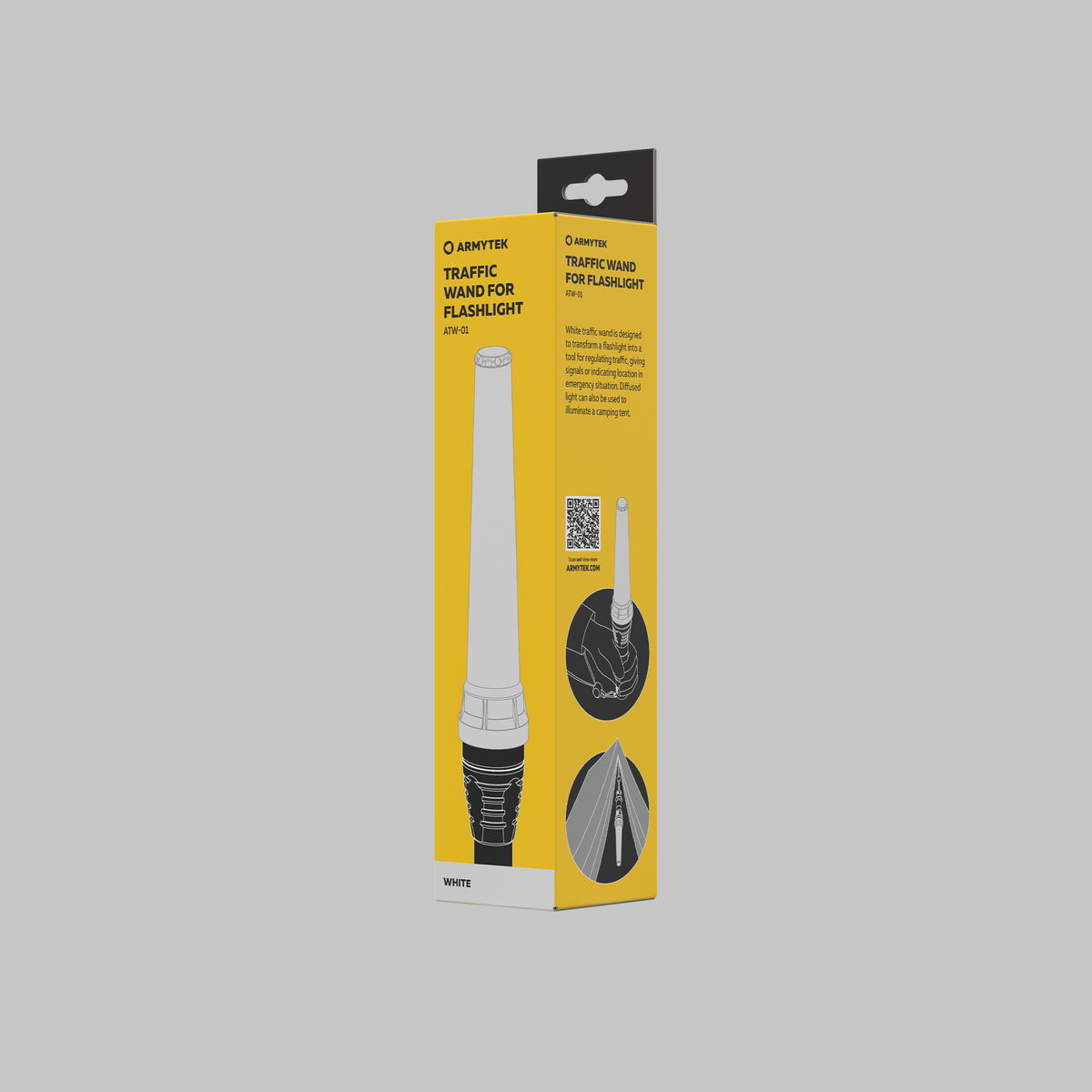 Armytek Traffic Wand ATW-01 - / WHITE (Predator / Viking / Dobermann) / 200 mm
