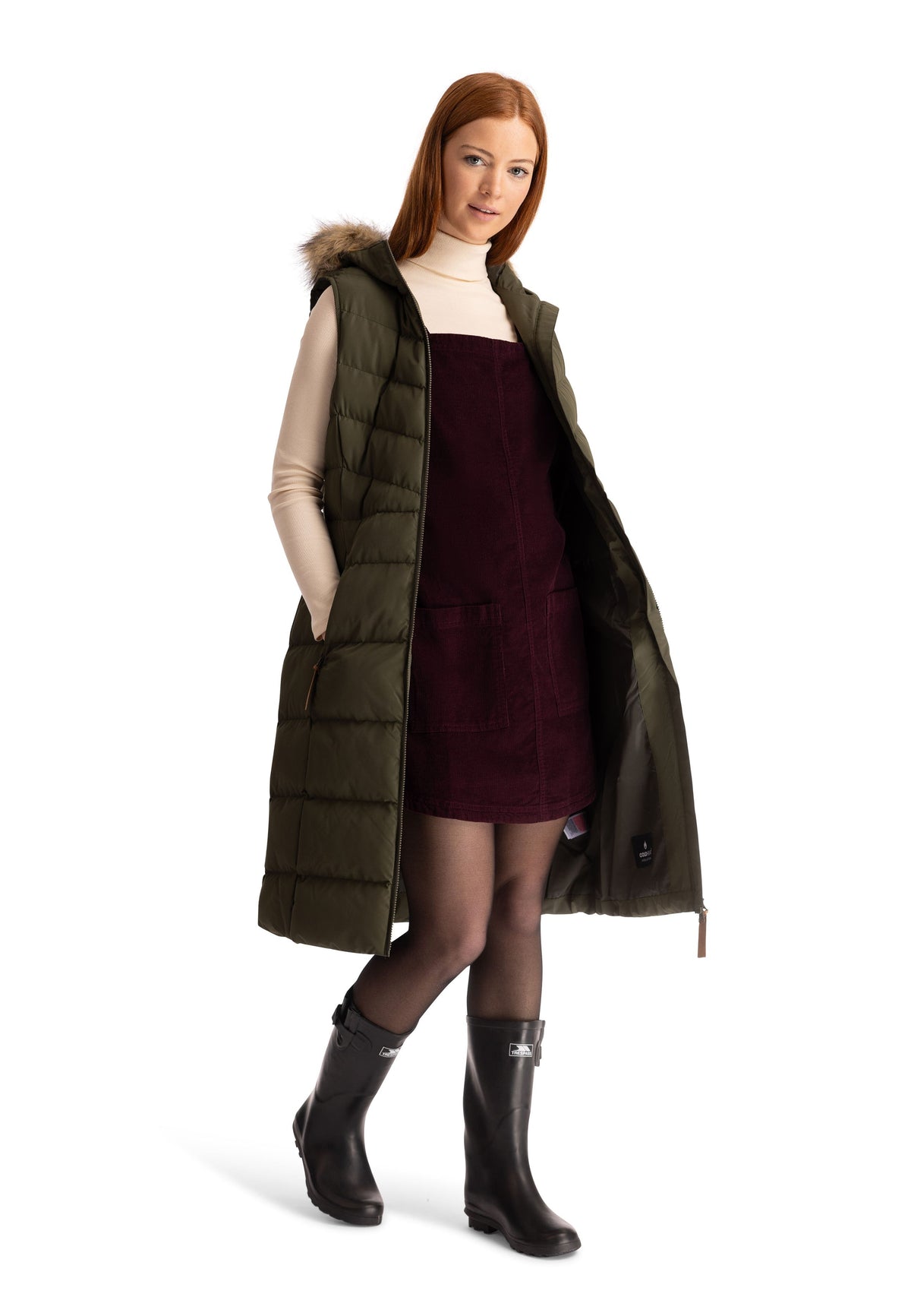 Str. XL - Audrey Gilet - Dark Vine - Trespass - Ombytningsvare