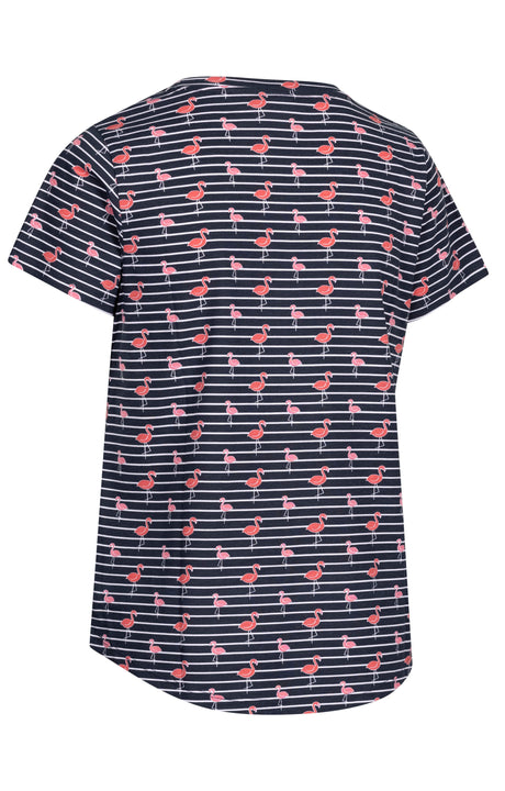 Cara - Navy Flamingo Stripe - Trespass