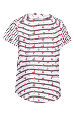 Cara - White Flamingo Stripe - Trespass