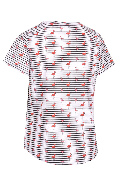 Cara - White Flamingo Stripe - Trespass