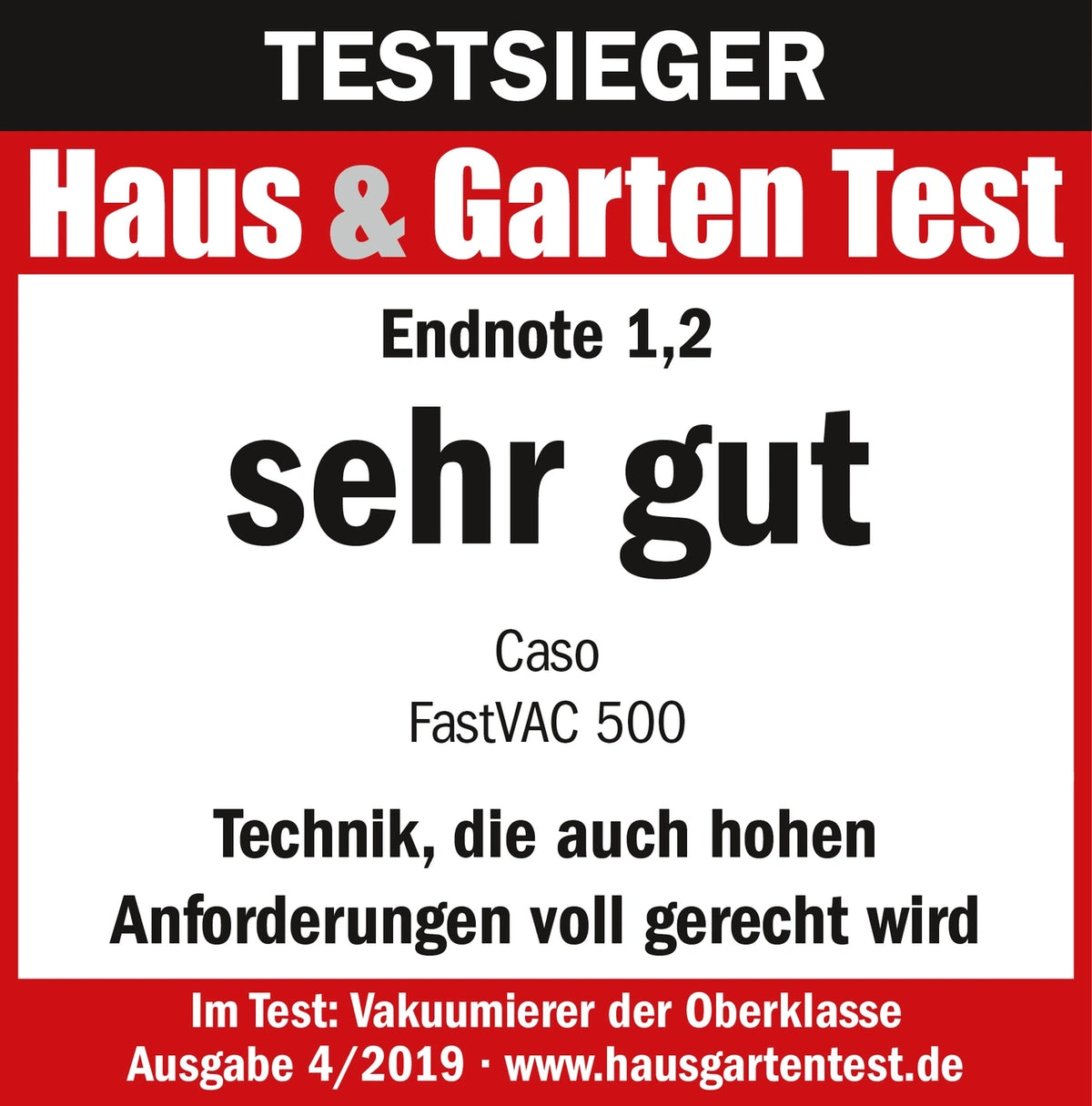 Caso vakuumpakker FastVac - 500