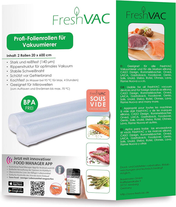 FreshVAC Pro folieruller 20x600 cm