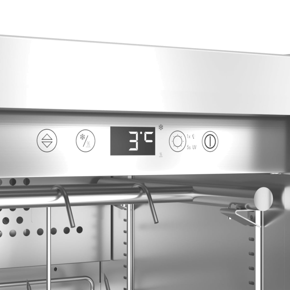 Caso DryAged Master - 63, kødmodningsskab, 63L, Rustfrit stål