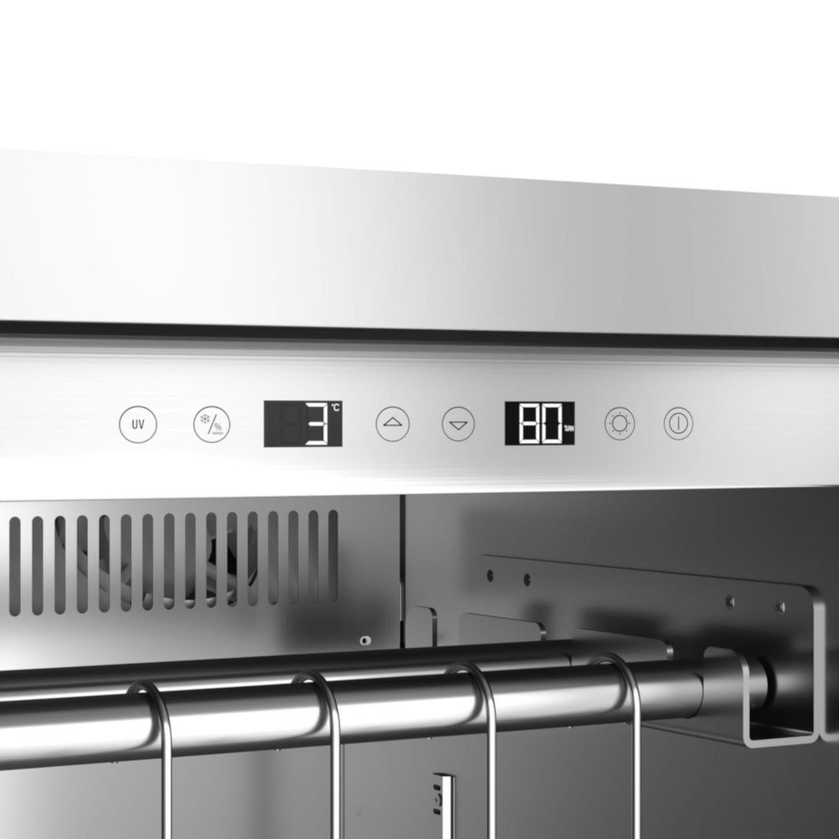 Caso DryAged Master - 380 Pro, kødmodningsskab, 380L, Rustfrit stål