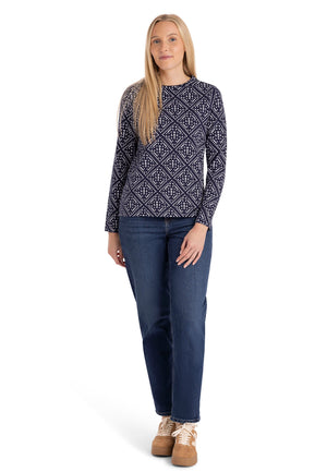 Daniela - Navy Print - Trespass