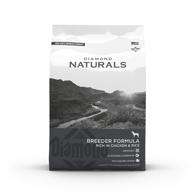 Diamond Naturals Breeder Chicken Rice Dog 20 kg — 2 sække