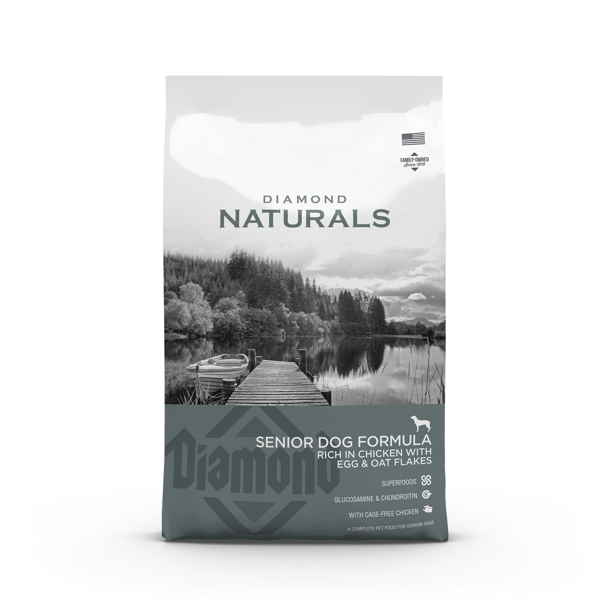 Diamond Naturals Senior Dog ChickenEgg & Oat 15 kg — 2 sække