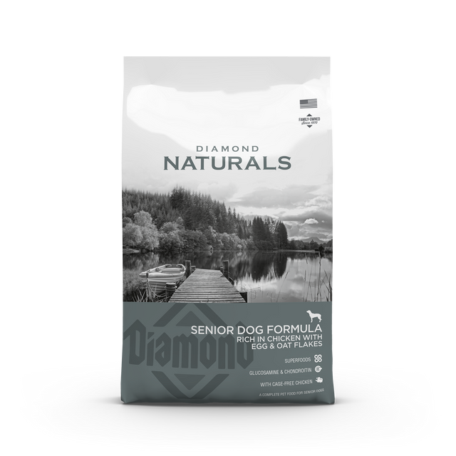 Diamond Naturals Senior Dog ChickenEgg & Oat 15 kg — 2 sække