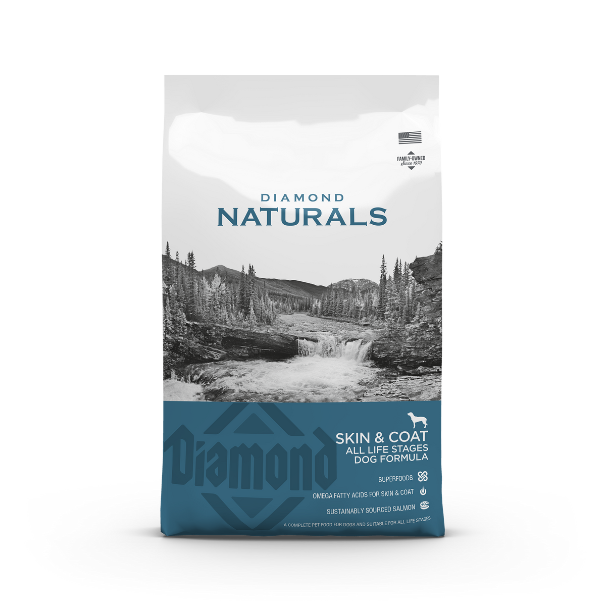 Diamond Naturals Skin & Coat All Life stage 15 kg — 2 sække