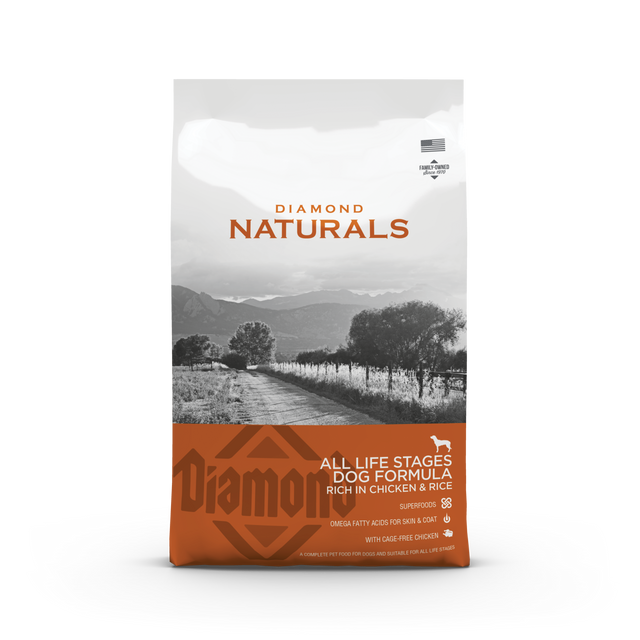 Diamond Naturals All Life Stage Chicken & Rice 15 kg — 2 sække