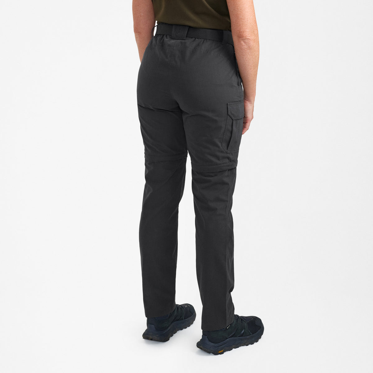 Lady Slogen Zip-Off Bukser - Black Ink - Deerhunter