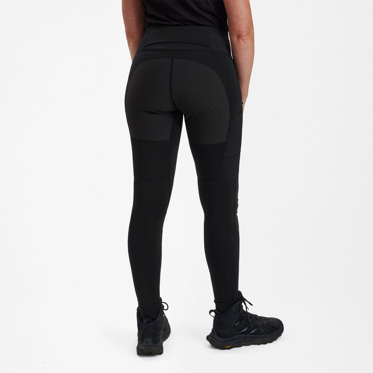 Lady Forstærkede Tights - Black - Deerhunter