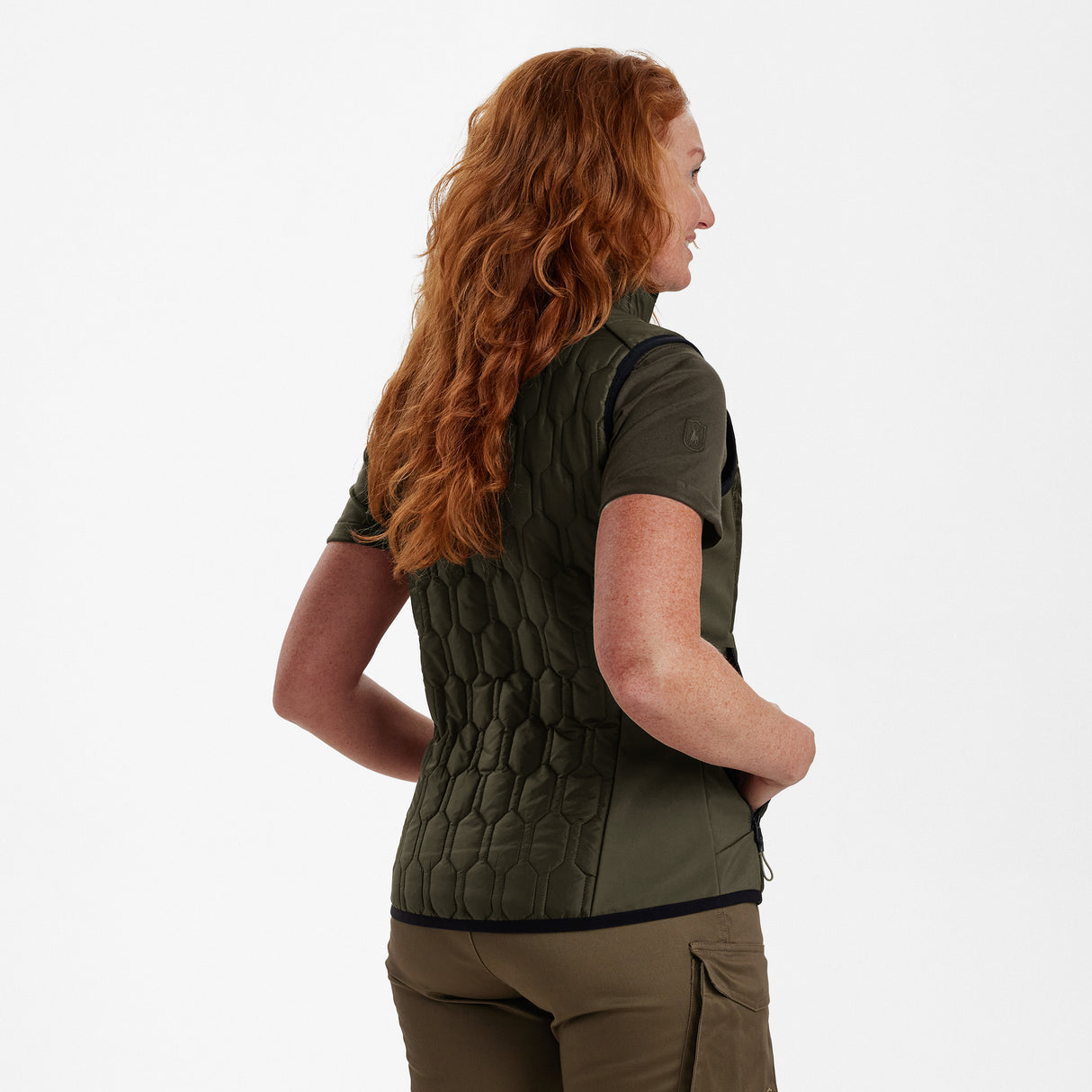 Lady Mossdale quiltet vest Forest Green -  Deerhunter