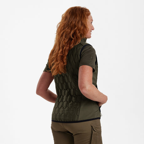 Lady Mossdale quiltet vest Forest Green -  Deerhunter