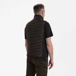 Moor Vatteret Vest med strik - Brun - Deerhunter