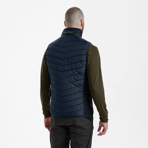 Moor Vatteret Vest med strik - Blue - Deerhunter