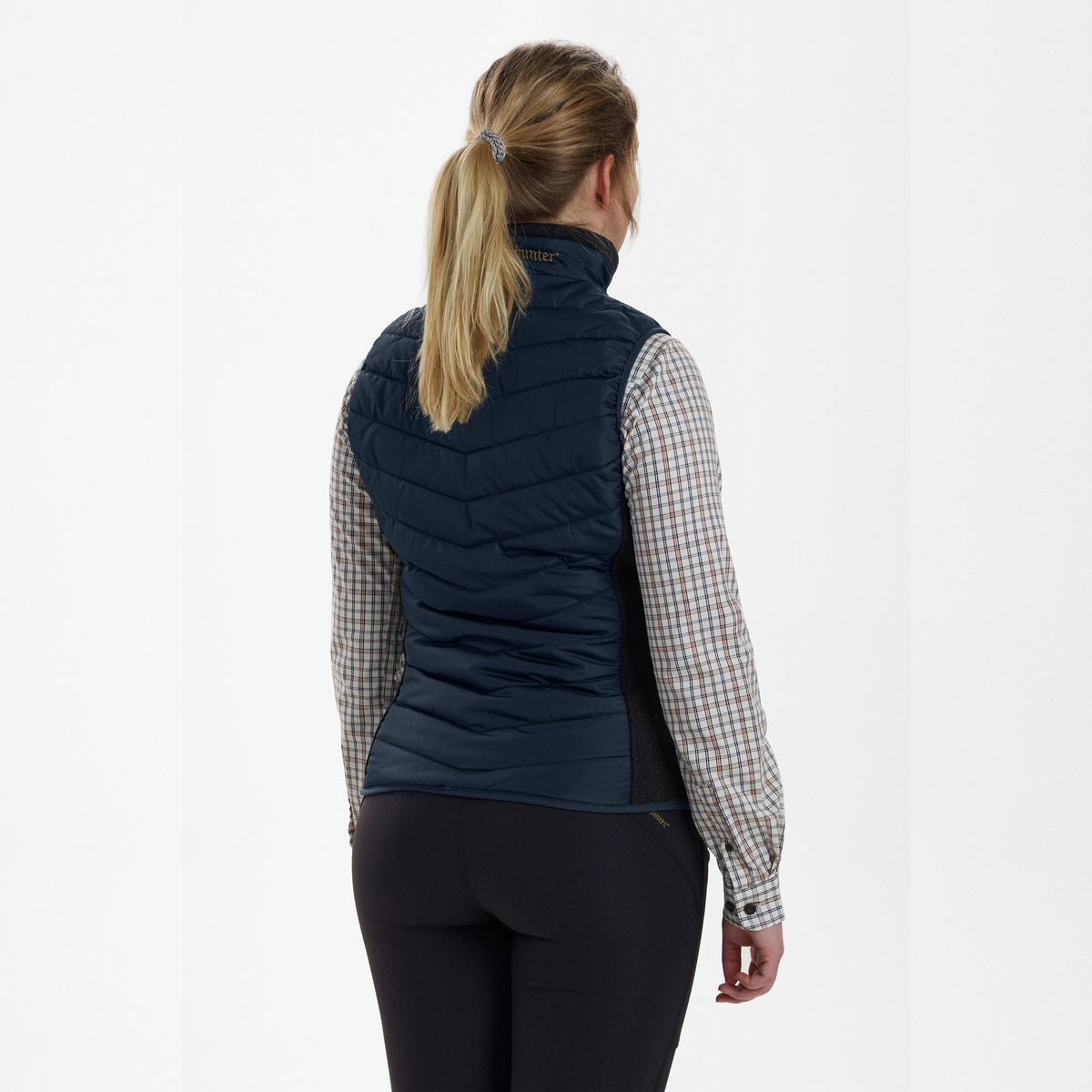 Lady Caroline Vatteret Vest - Blue - Deerhunter