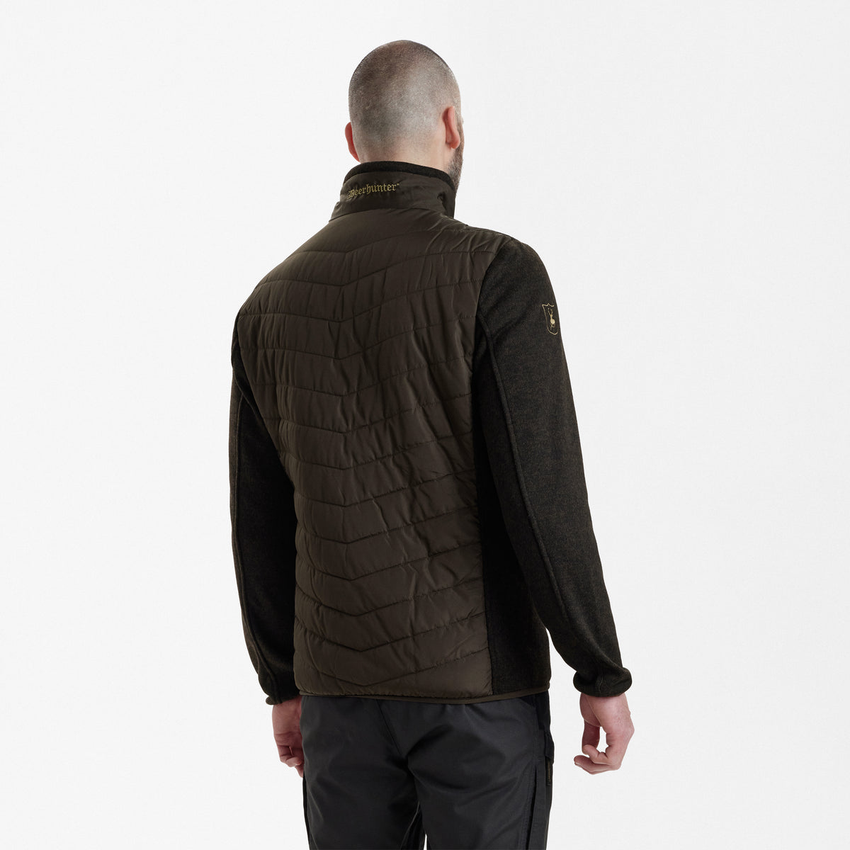 Moor Vatteret Jakke med strik - Brown - Deerhunter