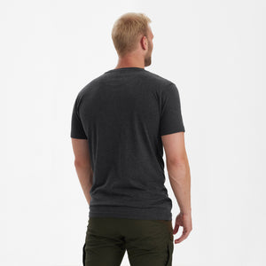 Basis 2-pak T-shirt Adventure Green Melange -  Deerhunter