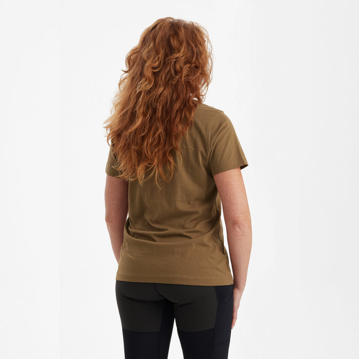 Lady T-shirt med logo Butternut -  Deerhunter