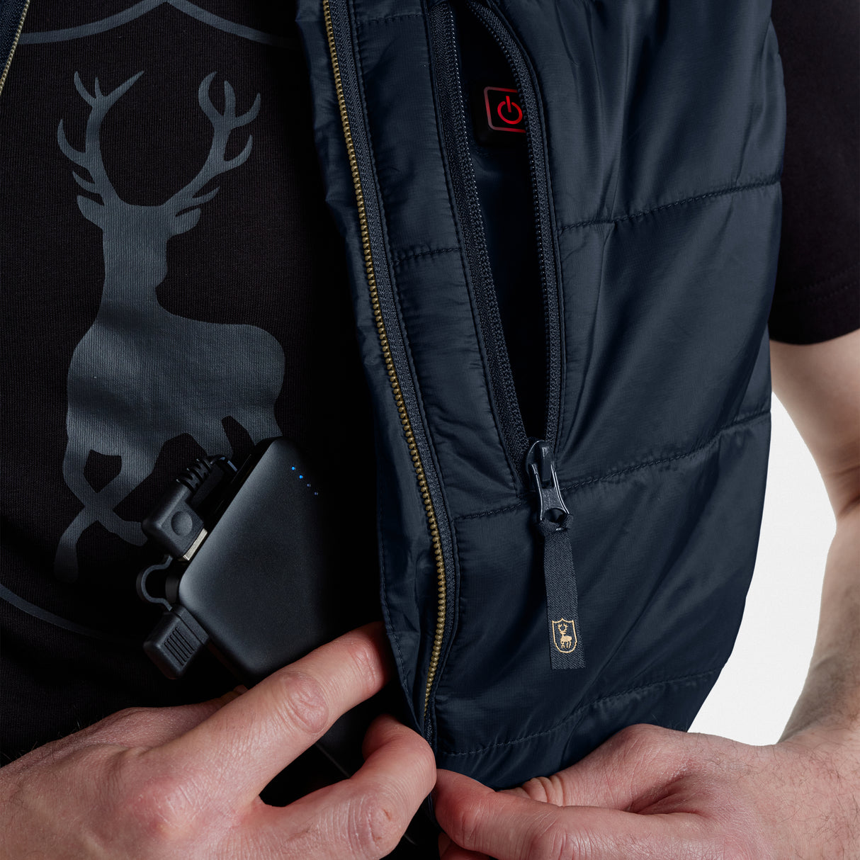 Heat vatteret vest - Deerhunter - Dark Blue