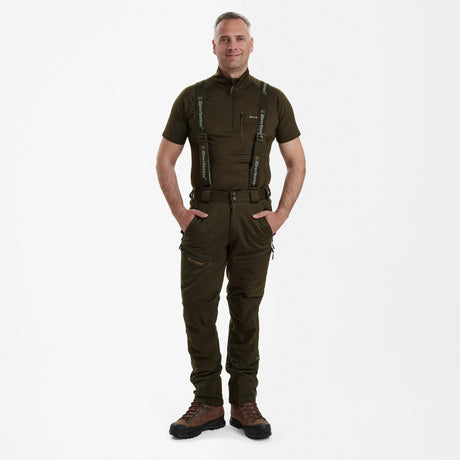 Str. S - Excape Softshell Bukser - Art Green - Deerhunter - Ombytningsvare