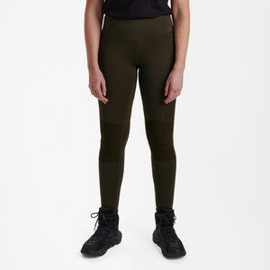 Lady Forstærkede Tights - Art Green - Deerhunter