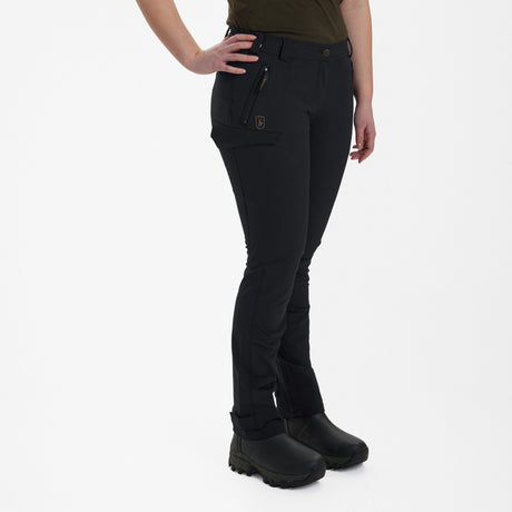 Str. 38 - Lady Ann Full Stretch Bukser - Black - Deerhunter - Ombytningsvare