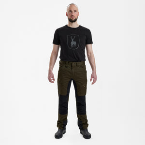 Rogaland Stretchbukser med kontrast - Kort - Deerhunter - Adventure Green
