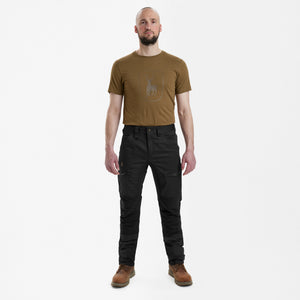 Rogaland Stretchbukser med kontrast - Kort - Deerhunter - Black