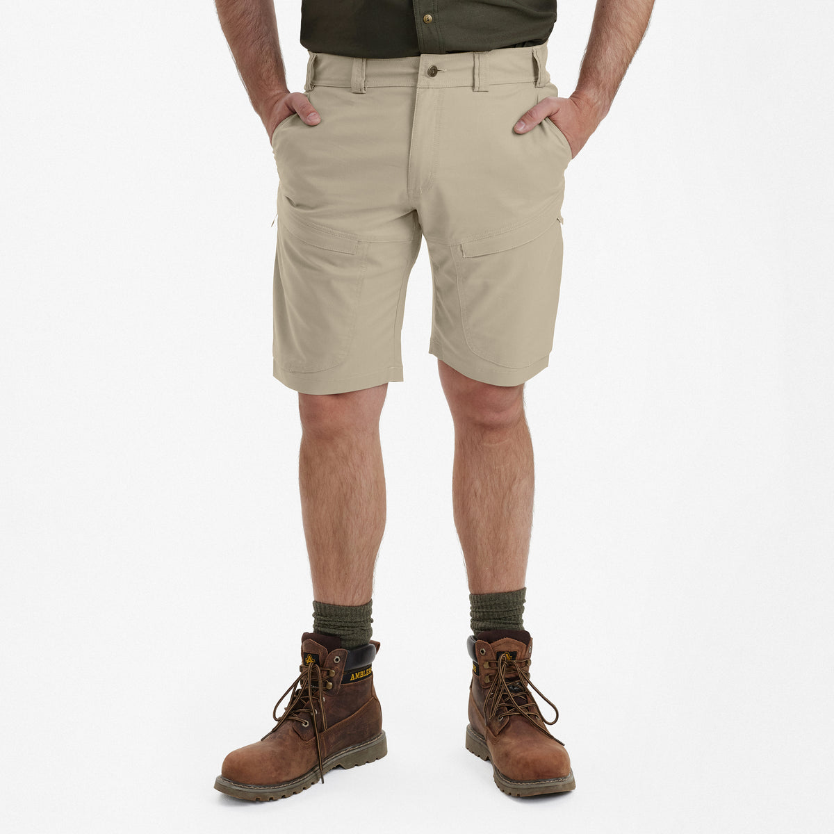 Str. 44 - Matobo Shorts - Beige - Deerhunter - Ombytningsvare