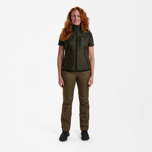 Lady Mossdale quiltet vest Forest Green -  Deerhunter