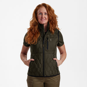 Lady Mossdale quiltet vest Forest Green -  Deerhunter