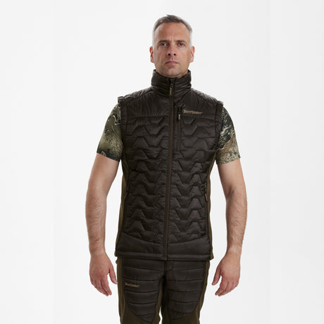 Str. S - Excape Quilted Vest - Green - Deerhunter - Ombytningsvare