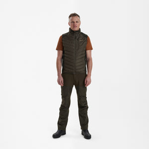 Moor Vatteret Vest med strik - Green - Deerhunter