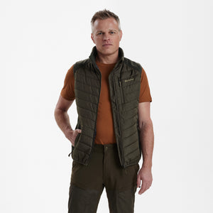 Moor Vatteret Vest med strik - Green - Deerhunter