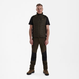 Moor Vatteret Vest med strik - Brun - Deerhunter