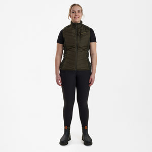 Lady Caroline Vatteret Vest - Green - Deerhunter