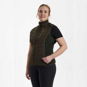 Lady Caroline Vatteret Vest - Green - Deerhunter