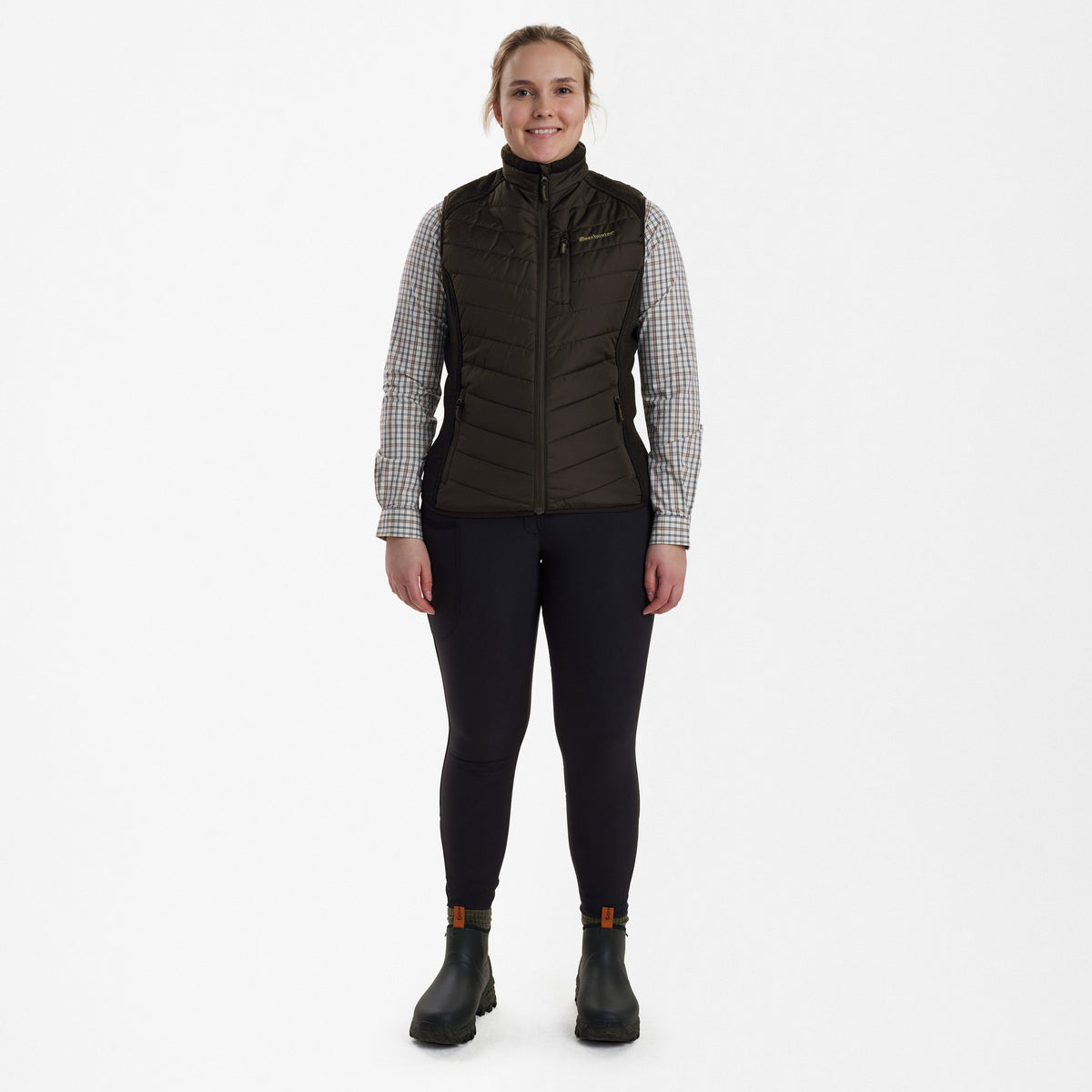 Lady Caroline Vatteret Vest - Brown - Deerhunter