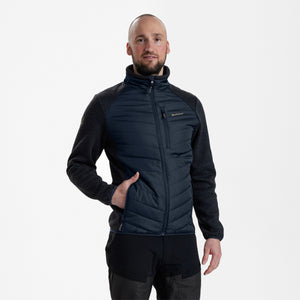 Moor Vatteret Jakke med strik - Blue - Deerhunter