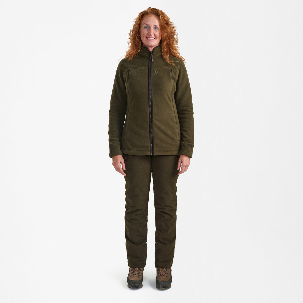 Lady Eagle Fleece Jakke Tarmac Green - Deerhunter